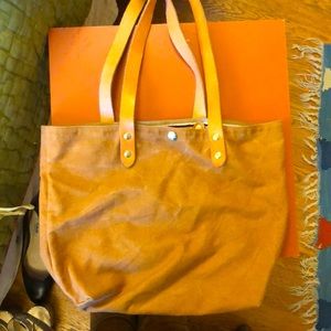 Il Bisonte Tote Bag with Leather Straps